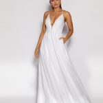Jadore JX2022, Tulle bridal/formal gown, white size 18