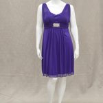 Wendy Ann, Purple cocktail dress with diamante feature. Size 16 & 18, Plus size