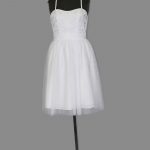 White Alfred Angelo cocktail dress, A8633S, generous Size 4