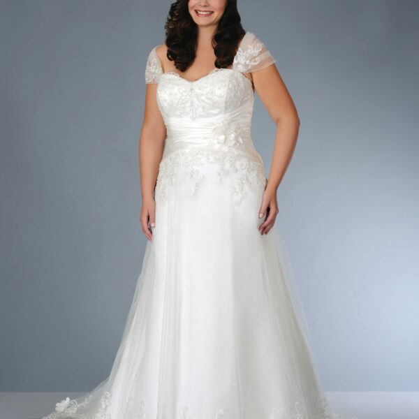 Sonsie Wedding gown, Ivory, Son91359,Plus size