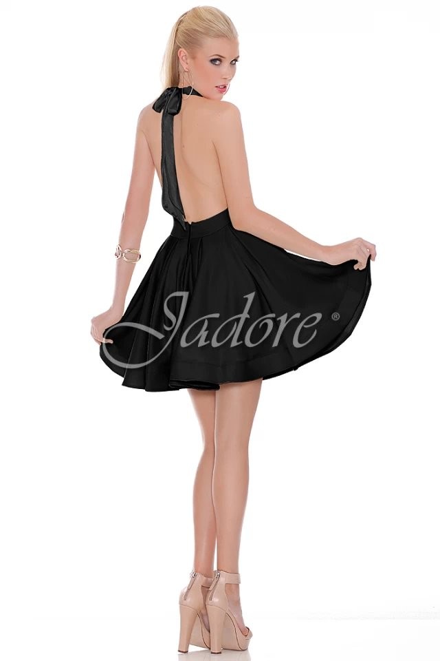 Black backless Jadore Party dress, size 8, J6010
